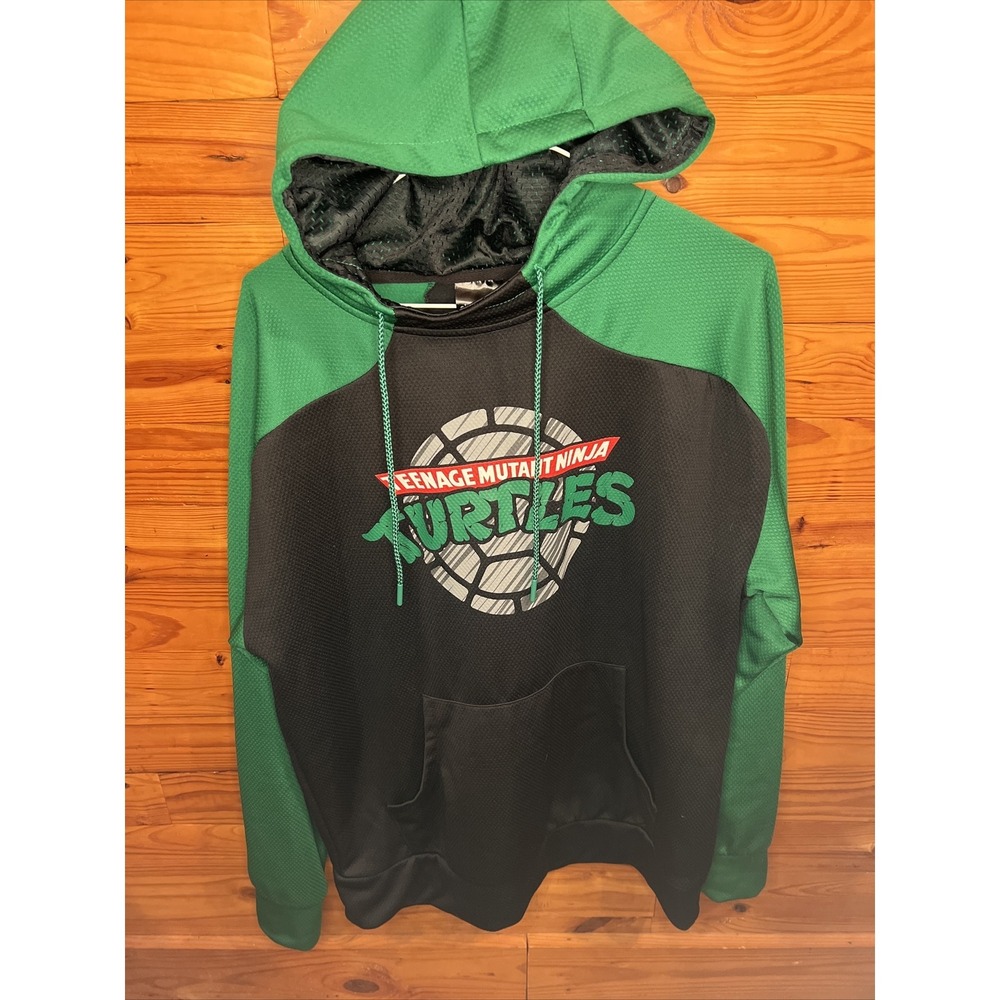 Nickelodeon Teenage Mutant Ninja Turtles Hoodie Adult SZ Medium Black Green